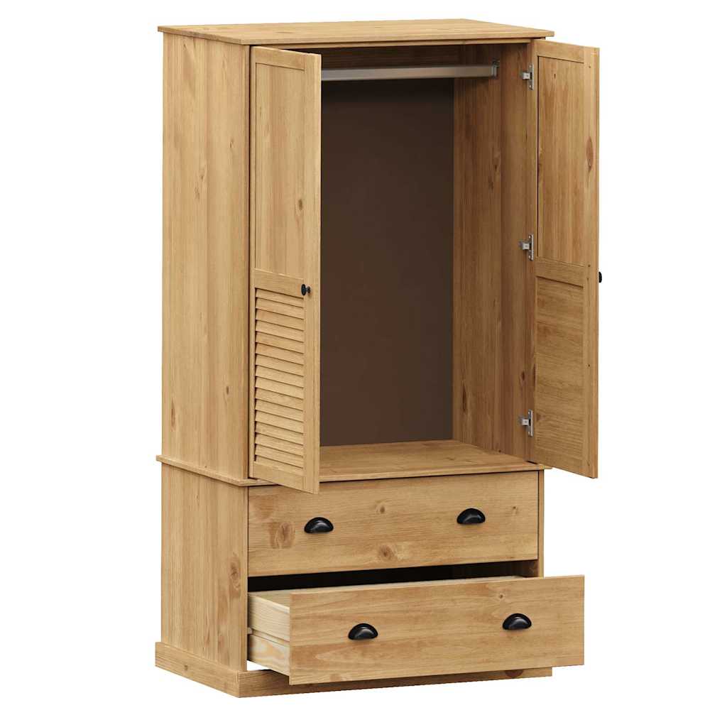 Armadio Vigo 90X55X170 Cm In Legno Massello Di Pino