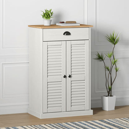 Scarpiera Vigo 60X35X96 Cm In Legno Massello Di Pino