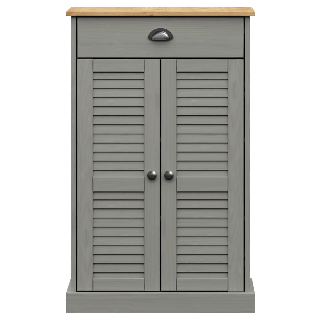 Scarpiera Vigo 60X35X96 Cm In Legno Massello Di Pino