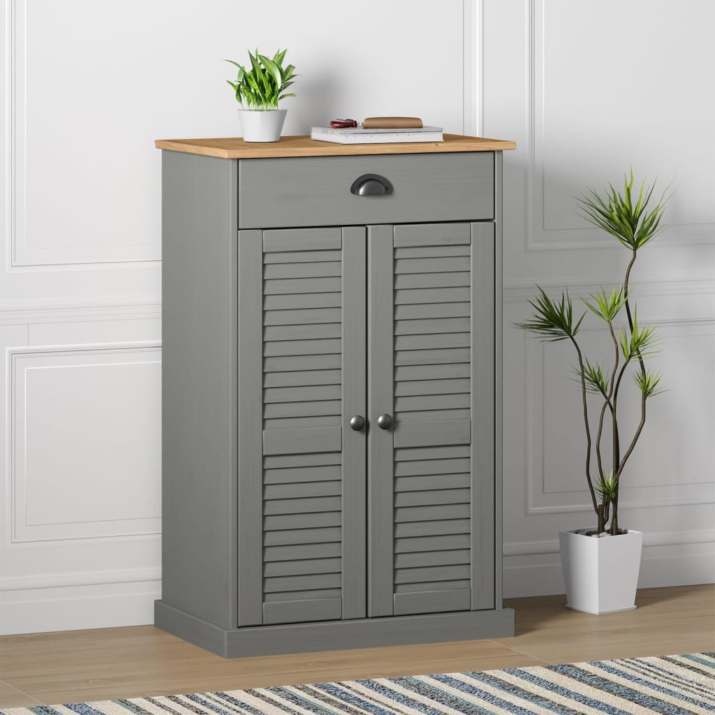 Scarpiera Vigo 60X35X96 Cm In Legno Massello Di Pino