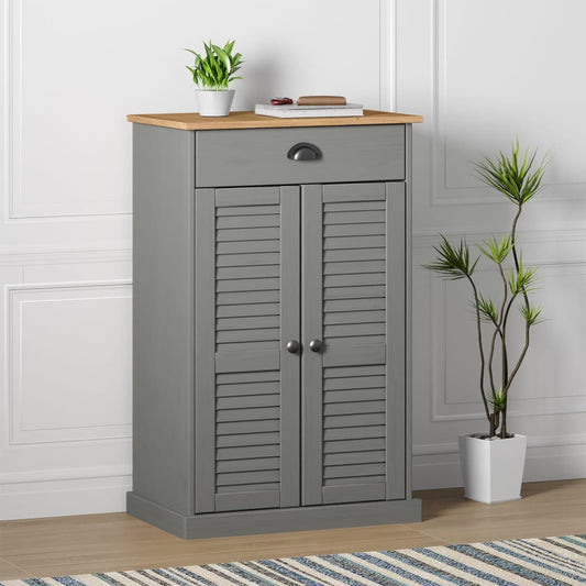 Scarpiera Vigo 60X35X96 Cm In Legno Massello Di Pino
