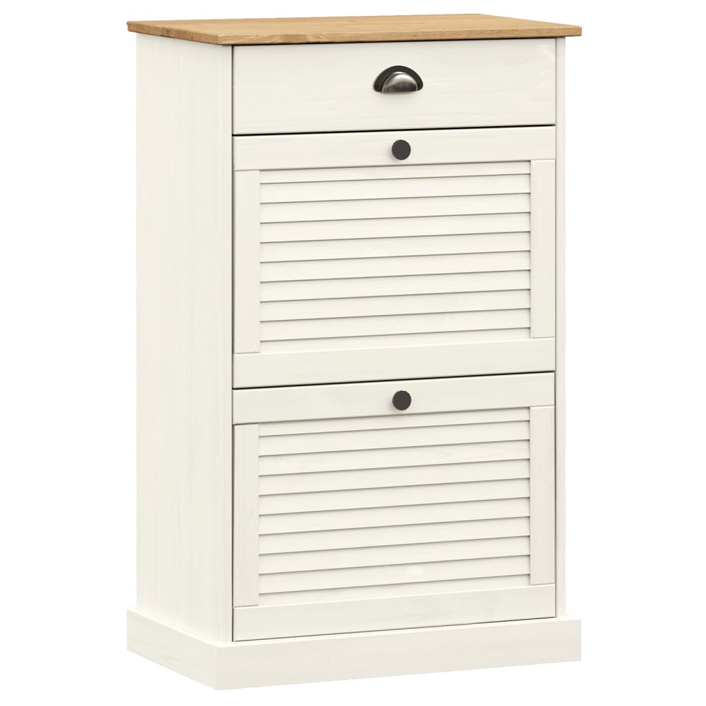 Scarpiera Vigo 60X35X96 Cm In Legno Massello Di Pino