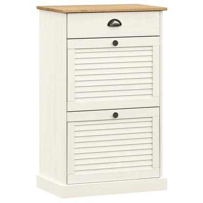 Scarpiera Vigo 60X35X96 Cm In Legno Massello Di Pino