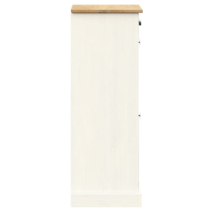 Scarpiera Vigo 60X35X96 Cm In Legno Massello Di Pino