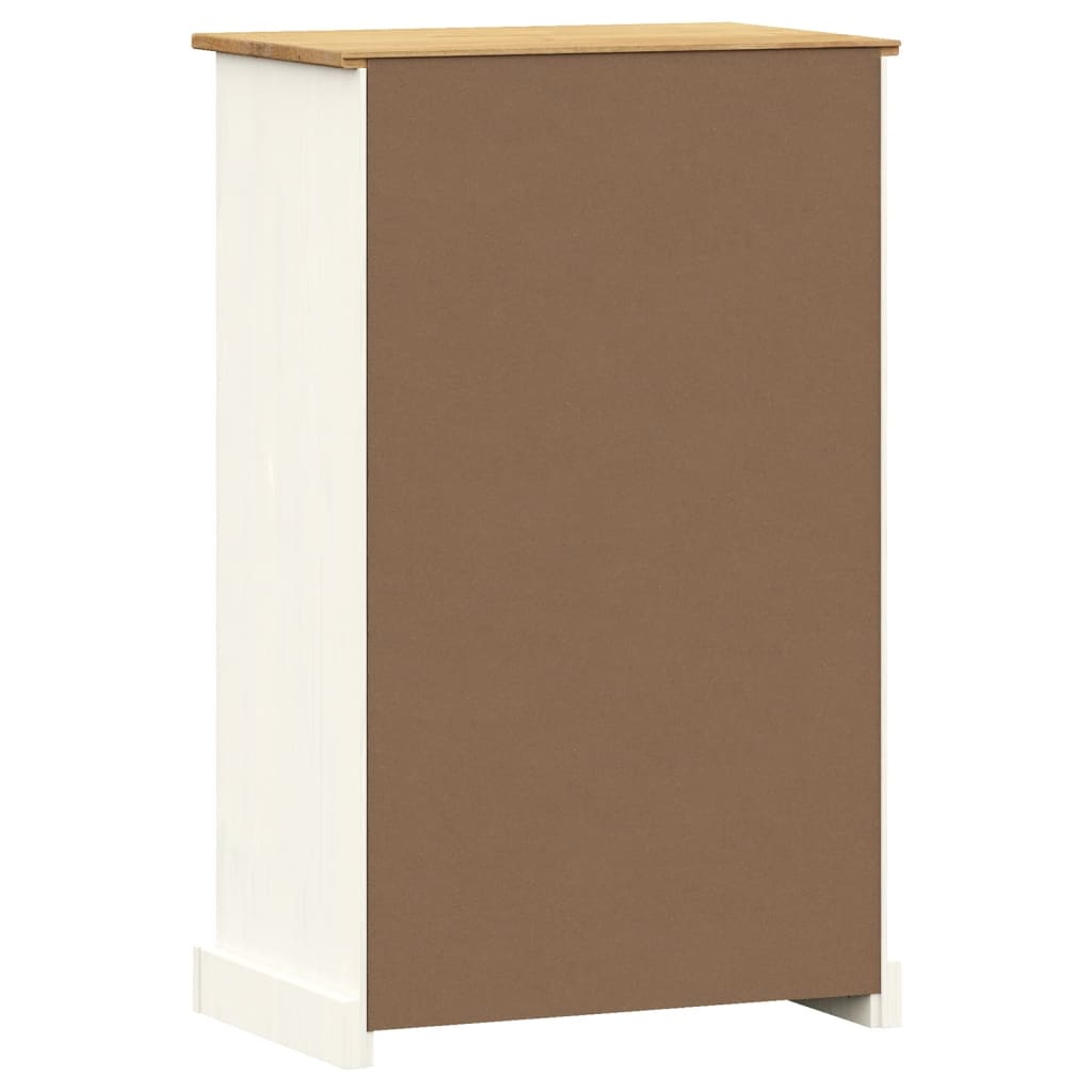 Scarpiera Vigo 60X35X96 Cm In Legno Massello Di Pino