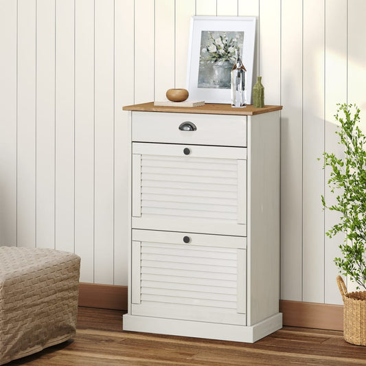 Scarpiera Vigo 60X35X96 Cm In Legno Massello Di Pino
