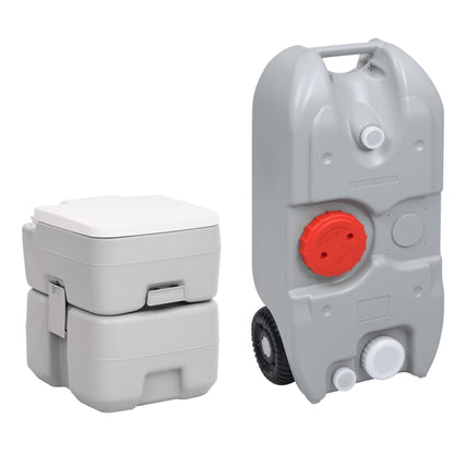 Set Toilette Da Campeggio Portatile E Tanica D'acqua