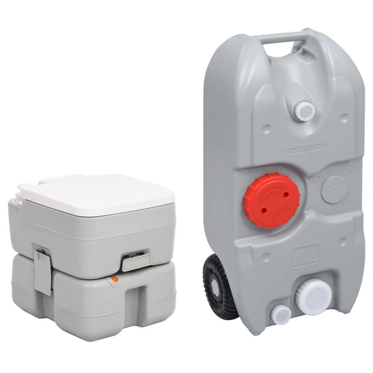 Set Toilette Da Campeggio Portatile E Tanica D'acqua