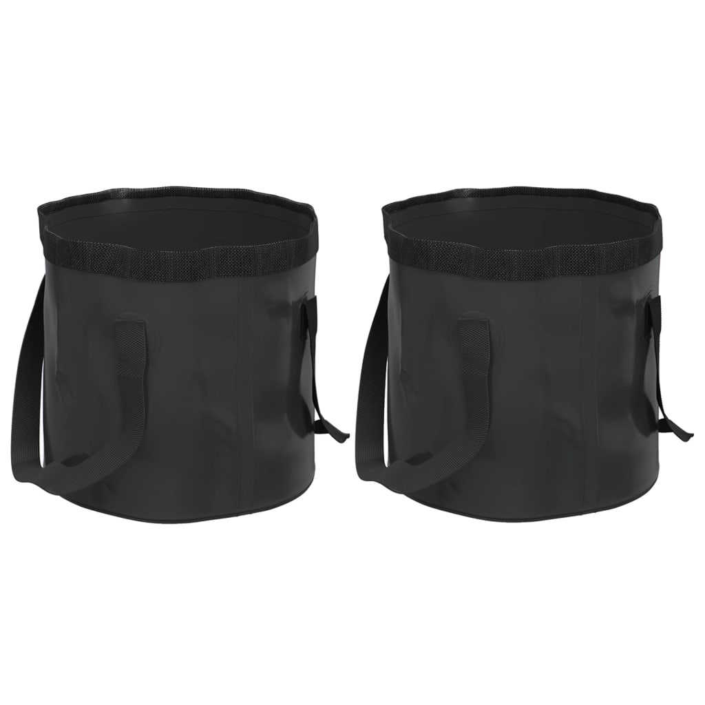 Secchi Pieghevoli 2 Pz 30 L In Pvc