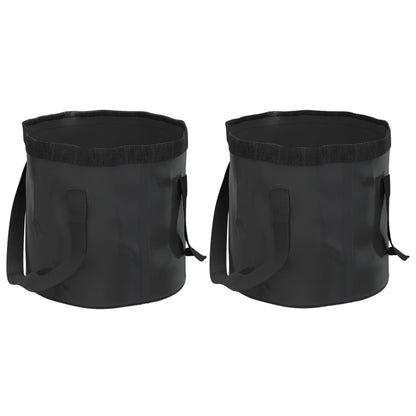 Secchi Pieghevoli 2 Pz 30 L In Pvc