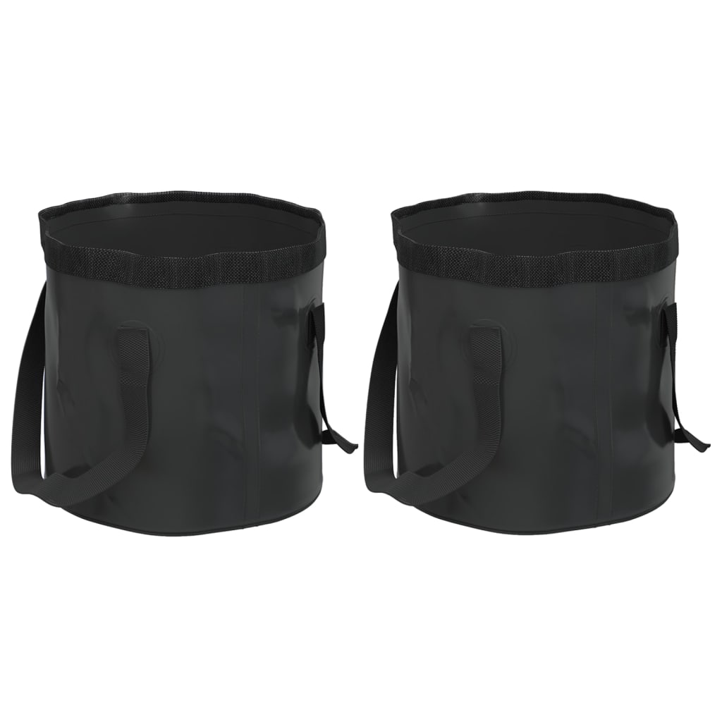 Secchi Pieghevoli 2 Pz 30 L In Pvc