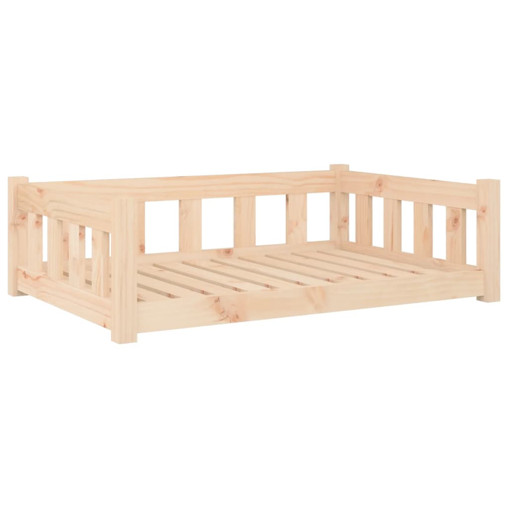 Cuccia Per Cani 95,5X65,5X28 Cm In Legno Massello Di Pino