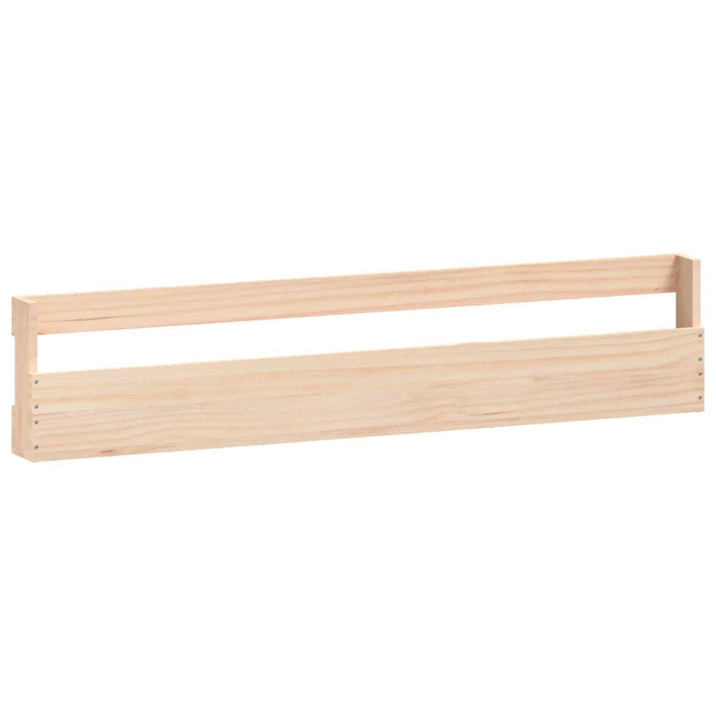 Scarpiere A Parete 2 Pz 110X9X23 Cm Legno Massello Di Pino Naturale