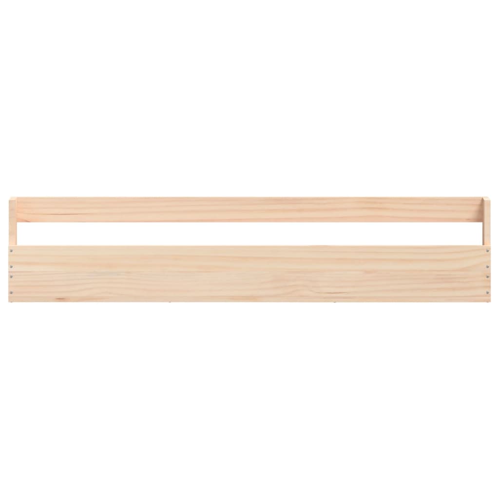Scarpiere A Parete 2 Pz 110X9X23 Cm Legno Massello Di Pino Naturale