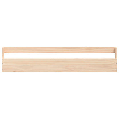 Scarpiere A Parete 2 Pz 110X9X23 Cm Legno Massello Di Pino Naturale