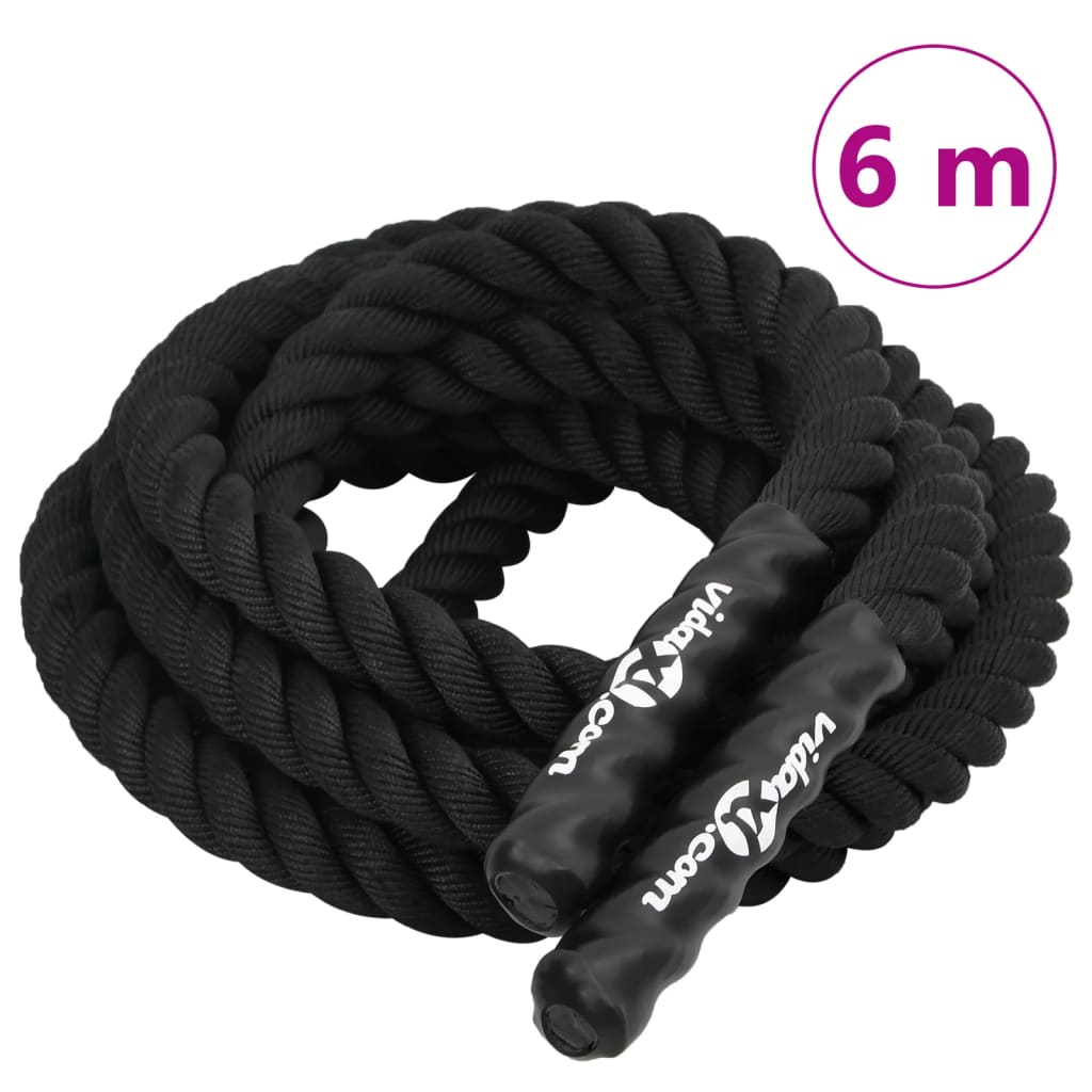 Corda Da Allenamento Nera 11 Kg In Poliestere
