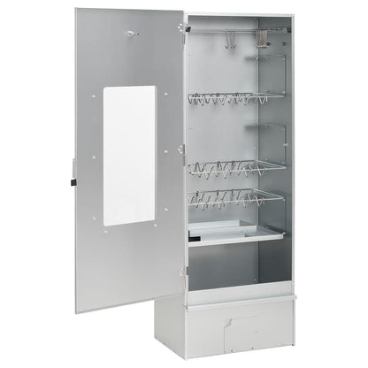 Forno Affumicatore Bbq Con Tavolino In Acciaio Zincato