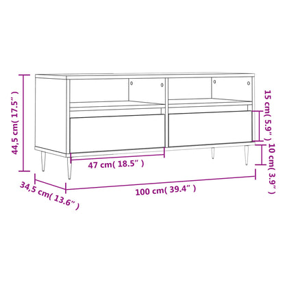 Mobile Porta Tv 100X34,5X44,5 Cm In Legno Multistrato