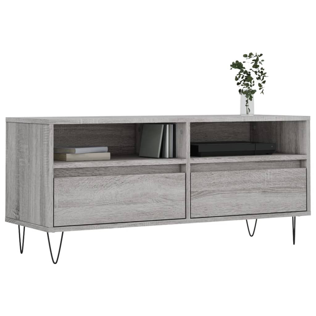 Mobile Porta Tv 100X34,5X44,5Cm Legno Multistrato