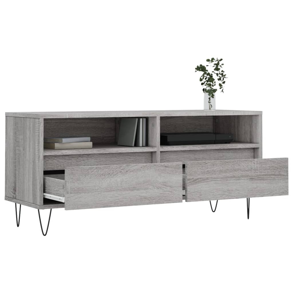 Mobile Porta Tv 100X34,5X44,5Cm Legno Multistrato