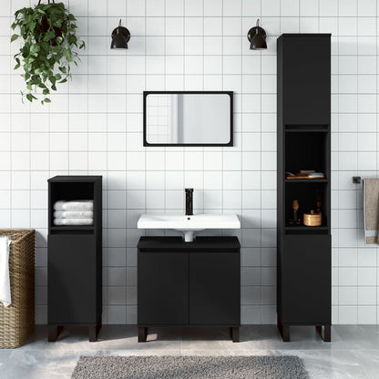 Armadietto Bagno 30X30X190 Cm In Legno Multistrato