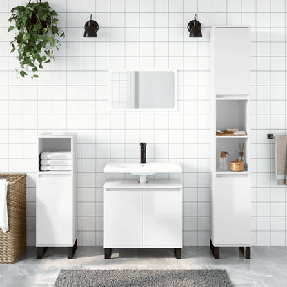 Armadietto Bagno 30X30X190 Cm In Legno Multistrato