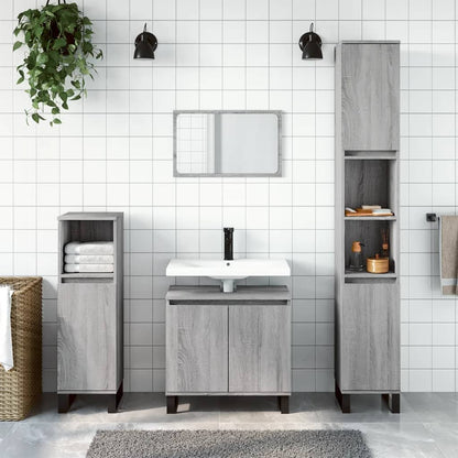 Armadietto Bagno 30X30X190 Cm In Legno Multistrato