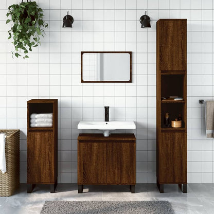 Armadietto Bagno 30X30X190 Cm In Legno Multistrato