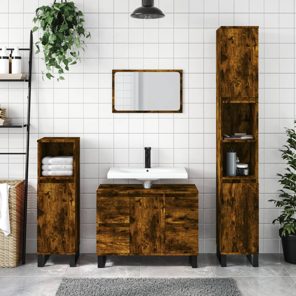 Armadietto Da Bagno 30X30X100 Cm In Truciolato