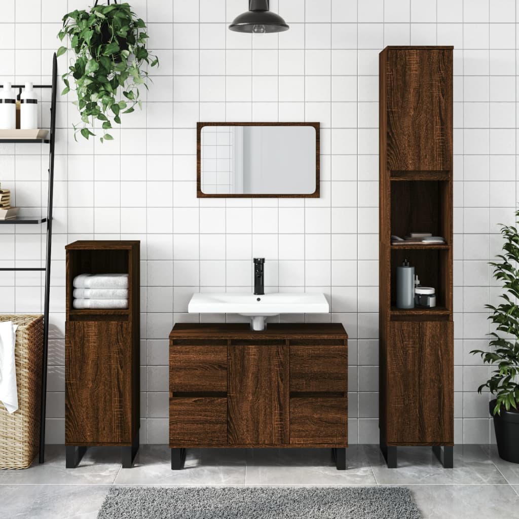Armadietto Da Bagno 30X30X100 Cm In Truciolato