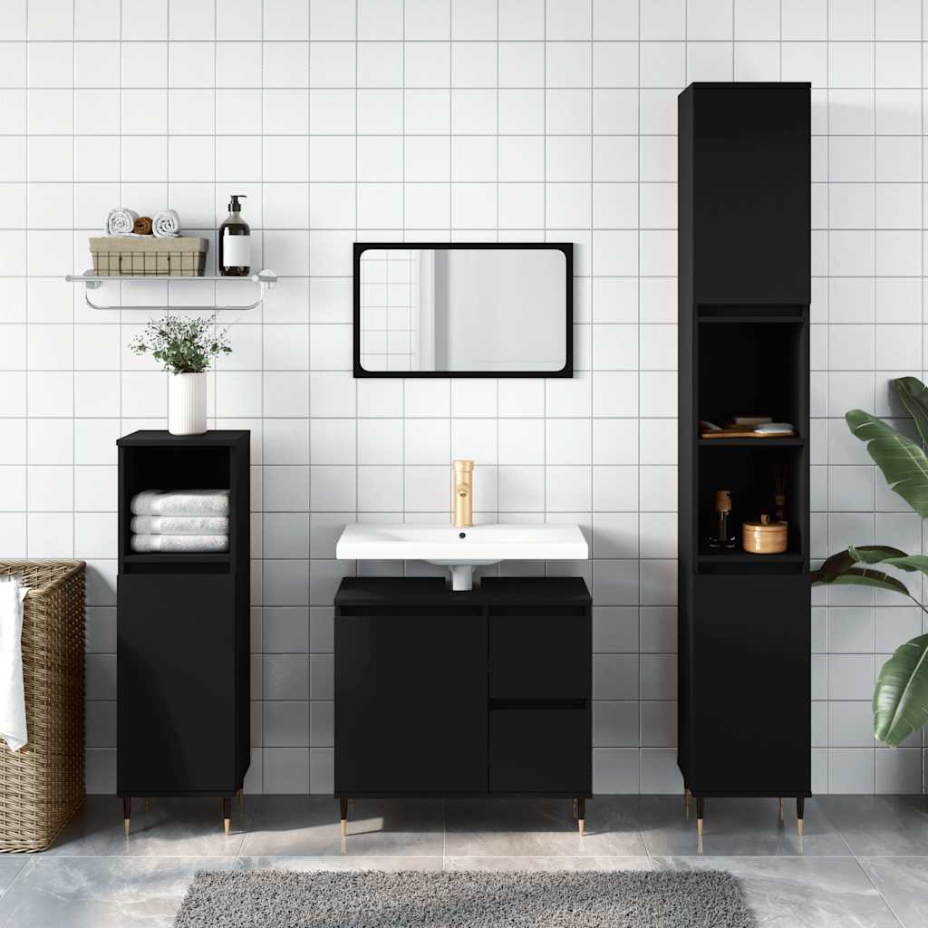 Armadietto Da Bagno 65X33X60Cm In Truciolato