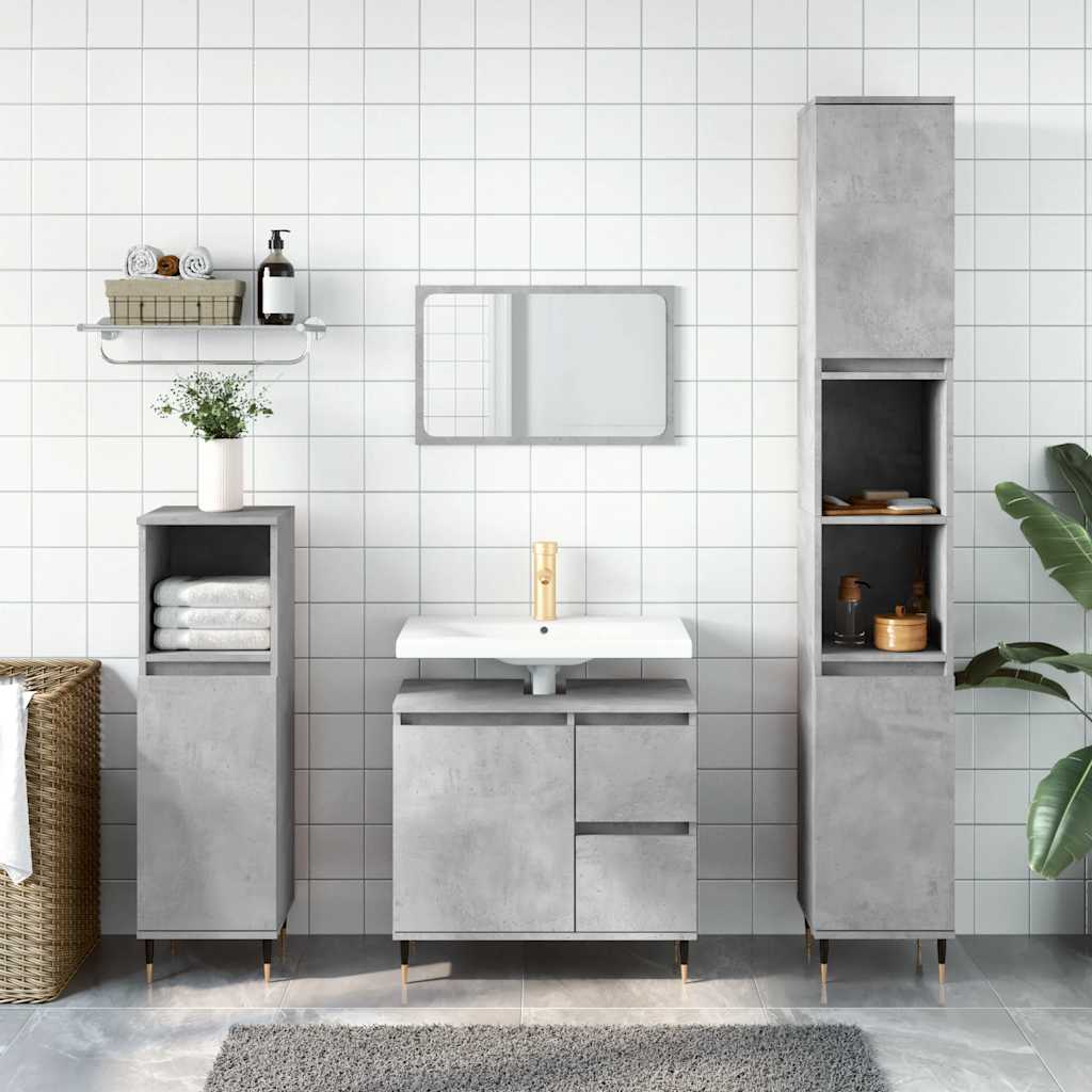 Armadietto Da Bagno 65X33X60Cm In Truciolato