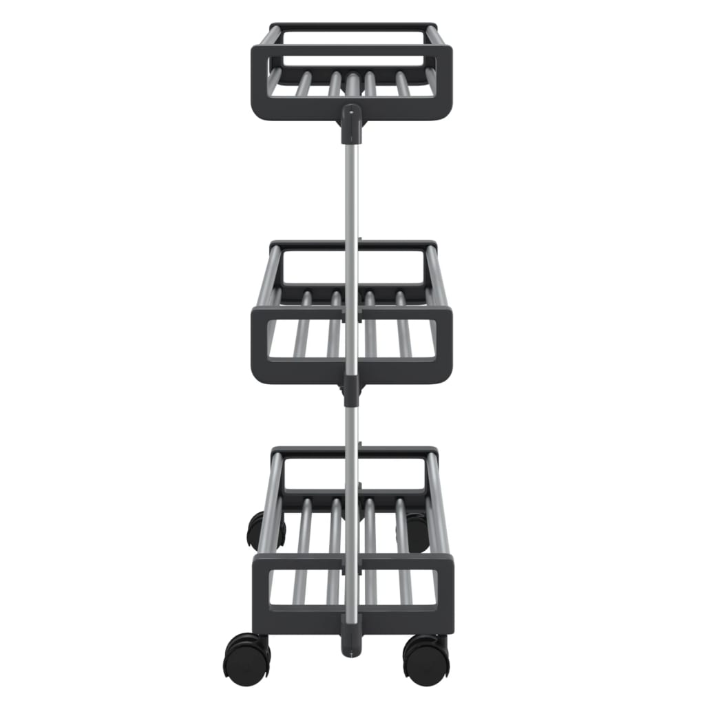 Carrello Portaoggetti 59X20X75 Cm In Alluminio