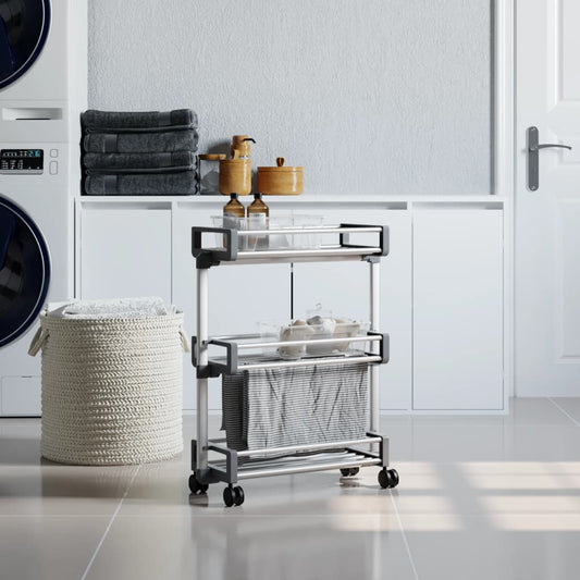 Carrello Portaoggetti 59X20X75 Cm In Alluminio