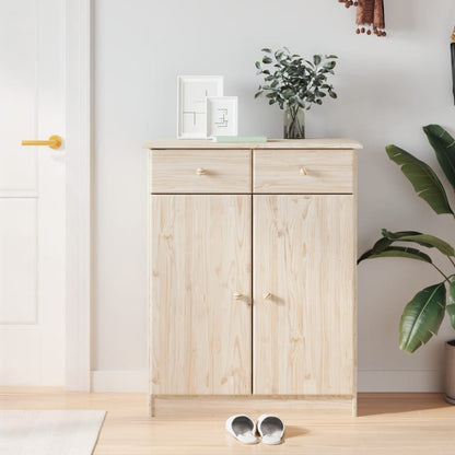 Scarpiera Alta Bianca 77X35X96 Cm In Legno Massello Di Pino