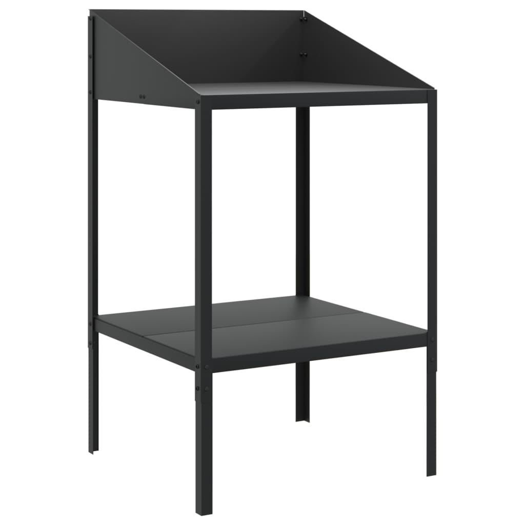 Supporto Per Piante Antracite 56,5X54,5X100 Cm Acciaio Zincato