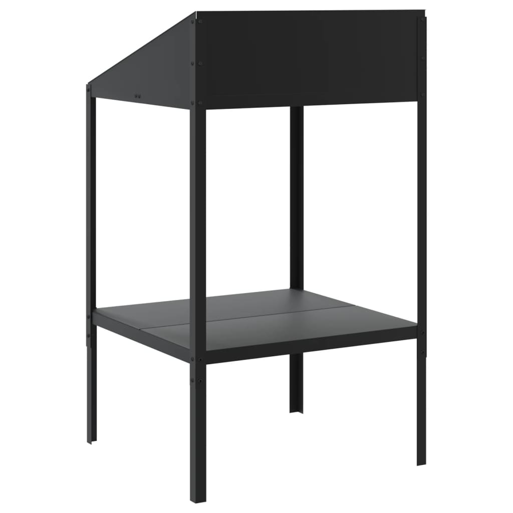 Supporto Per Piante Antracite 56,5X54,5X100 Cm Acciaio Zincato