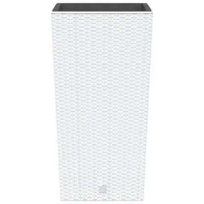 Fioriera Con Interno Rimovibile Bianca 21 / Pp Rattan