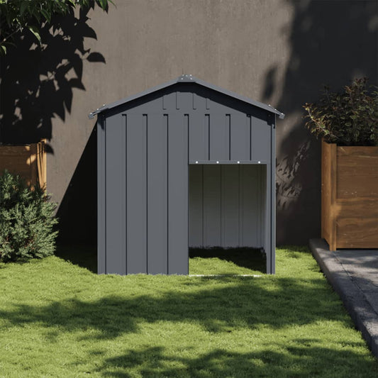 Casetta Cani Con Tetto 117X103X123 Cm Acciaio Zincato