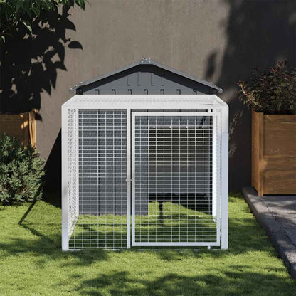 Pollaio Con Area Corsa 117X1017X123Cm Acciaio Zincato