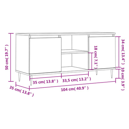 Mobile Porta Tv 104X35X50Cm In Legno Multistrato