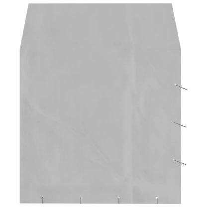 Cuccia Cani Da Esterno Tetto Argento 2X2X2,5 M Acciaio Zincato