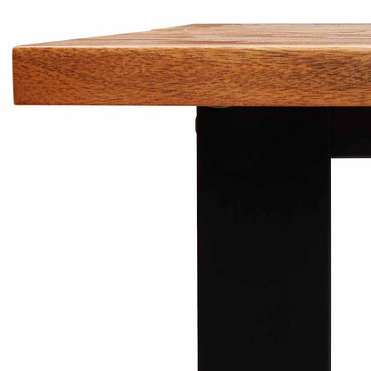 Tavolo Da Pranzo Bordi Vivi Legno Massello Acacia