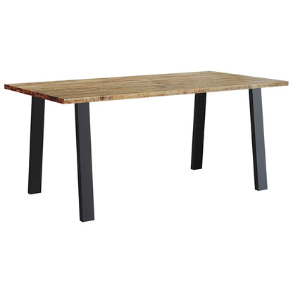 Tavolo Da Pranzo 150X90X75 Cm In Legno Massello Di Acacia