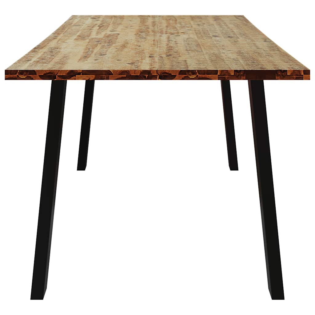 Tavolo Da Pranzo 150X90X75 Cm In Legno Massello Di Acacia