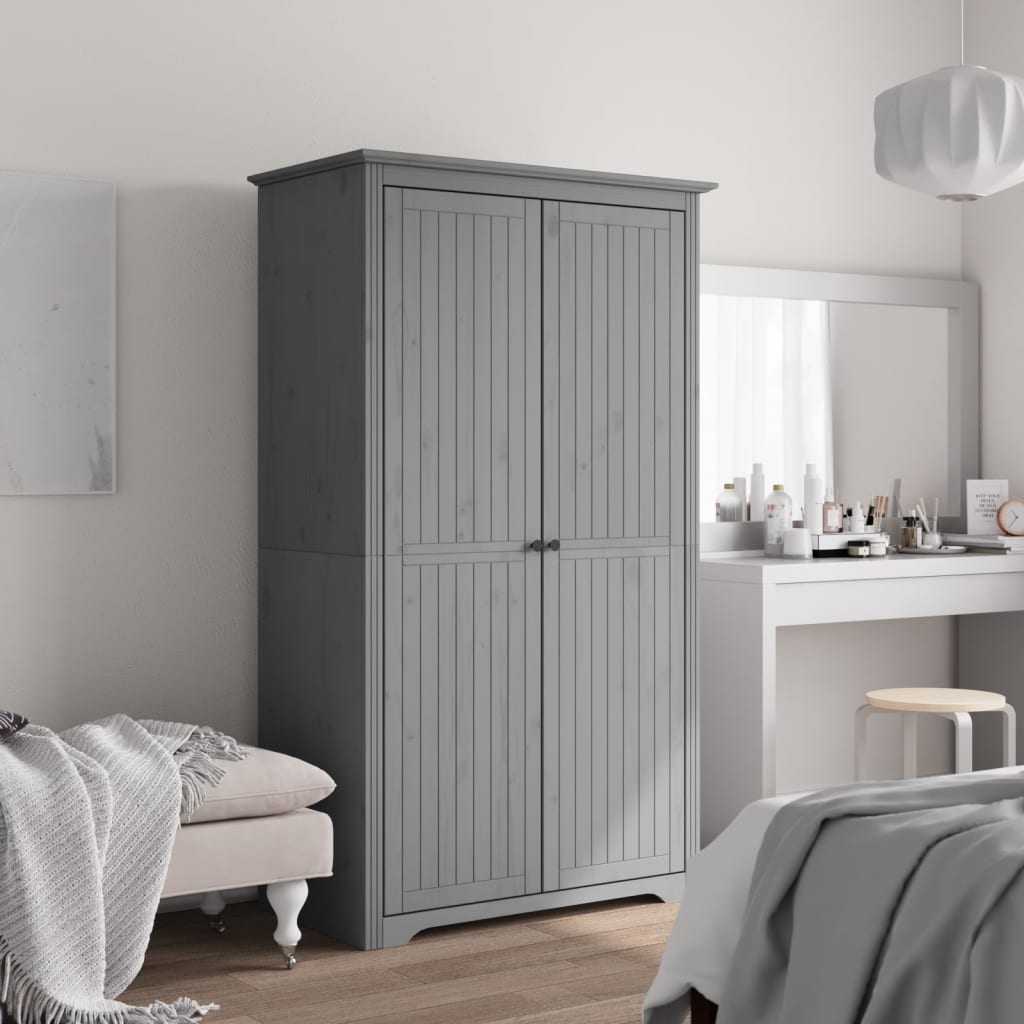 Armadio Bodo 99X53,5X173 Cm In Legno Massello Di Pino