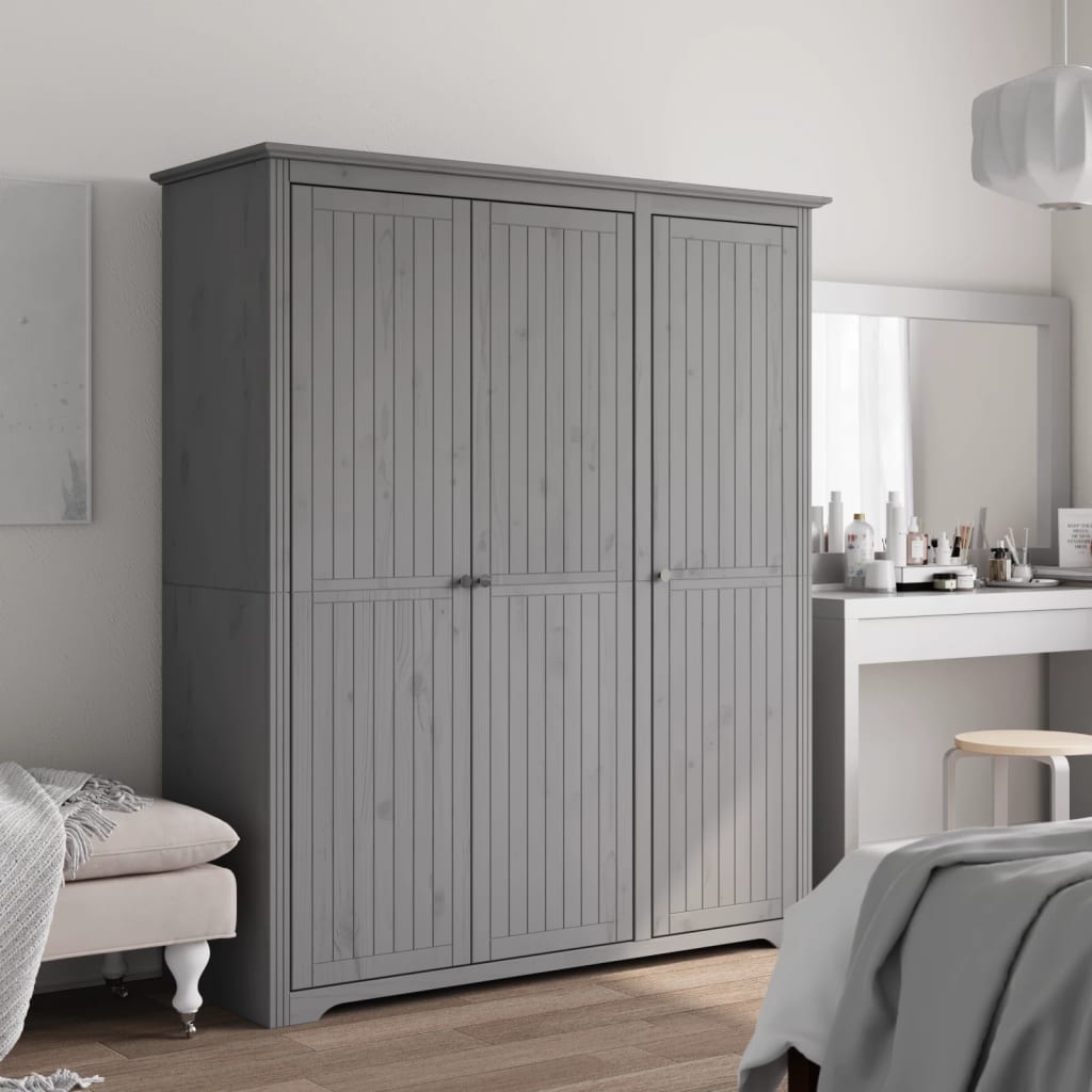 Armadio Bodo 99X53,5X173 Cm In Legno Massello Di Pino