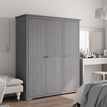 Armadio Bodo 99X53,5X173 Cm In Legno Massello Di Pino