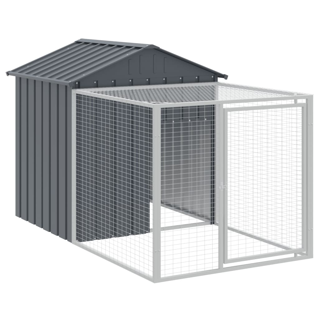 Pollaio Con Area Corsa 117X1017X123Cm Acciaio Zincato