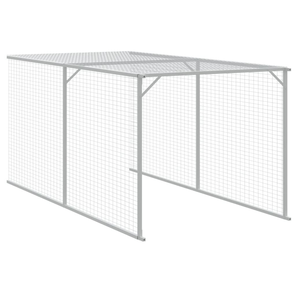 Pollaio Con Area Corsa 117X1017X123Cm Acciaio Zincato